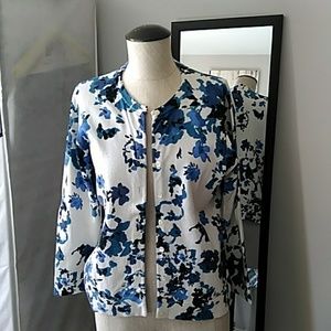 CHARTER CLUB PRINTED CARDIGAN